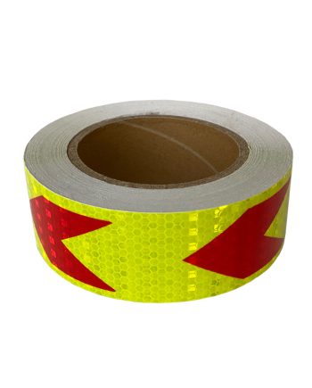 |Helkurteip kollane/punane 25mx5cm