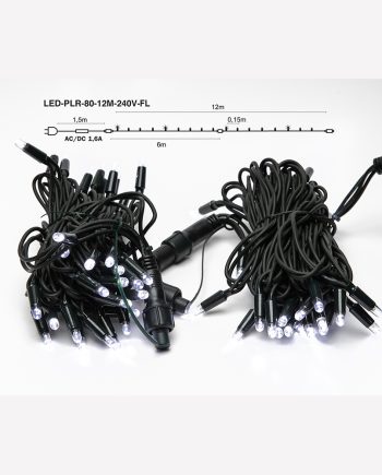 Sirge vilkuv LED välikett 80LED 12m