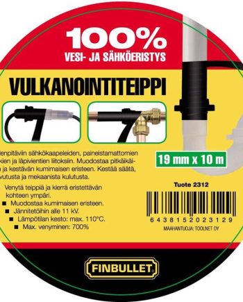 Vulkaniseerimisteip 10 x 19 x 0,76mm