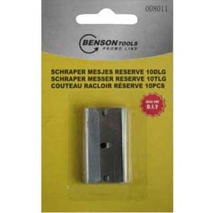 Varuterad klaasiraspel/kraabitsale METAL 10tk/pakendis