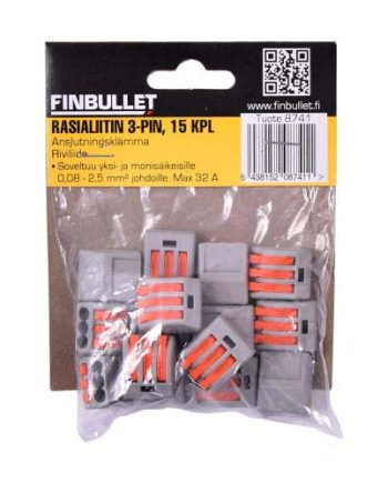 Riviliide 3-PIN 15tk/pakis