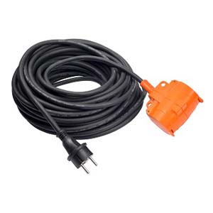 Jätkukaabel 20m/2-osaline 3x1,5 IP44 H05RR-F