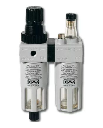 Filter-regulaator-õlitaja grupp FRL 1/4", manomeetriga